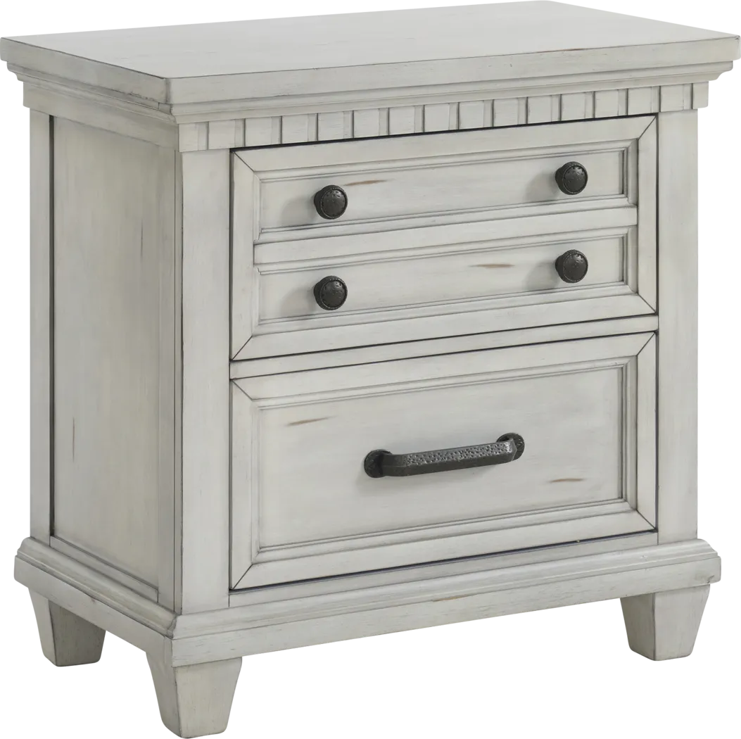 Anokeen White Nightstand - Thumbnail - Image 1