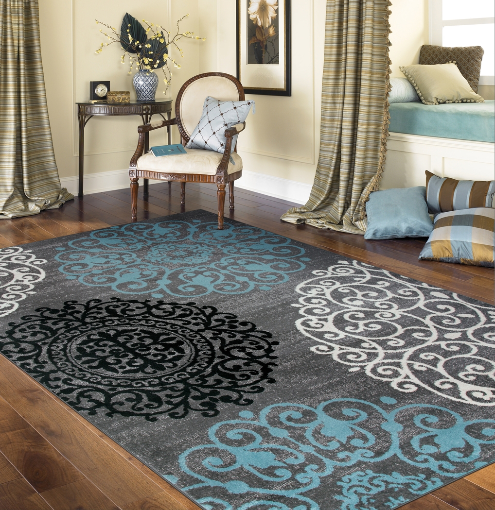 Anorlan Gray 7'10 x 10'2 Rug - Thumbnail - Image 3