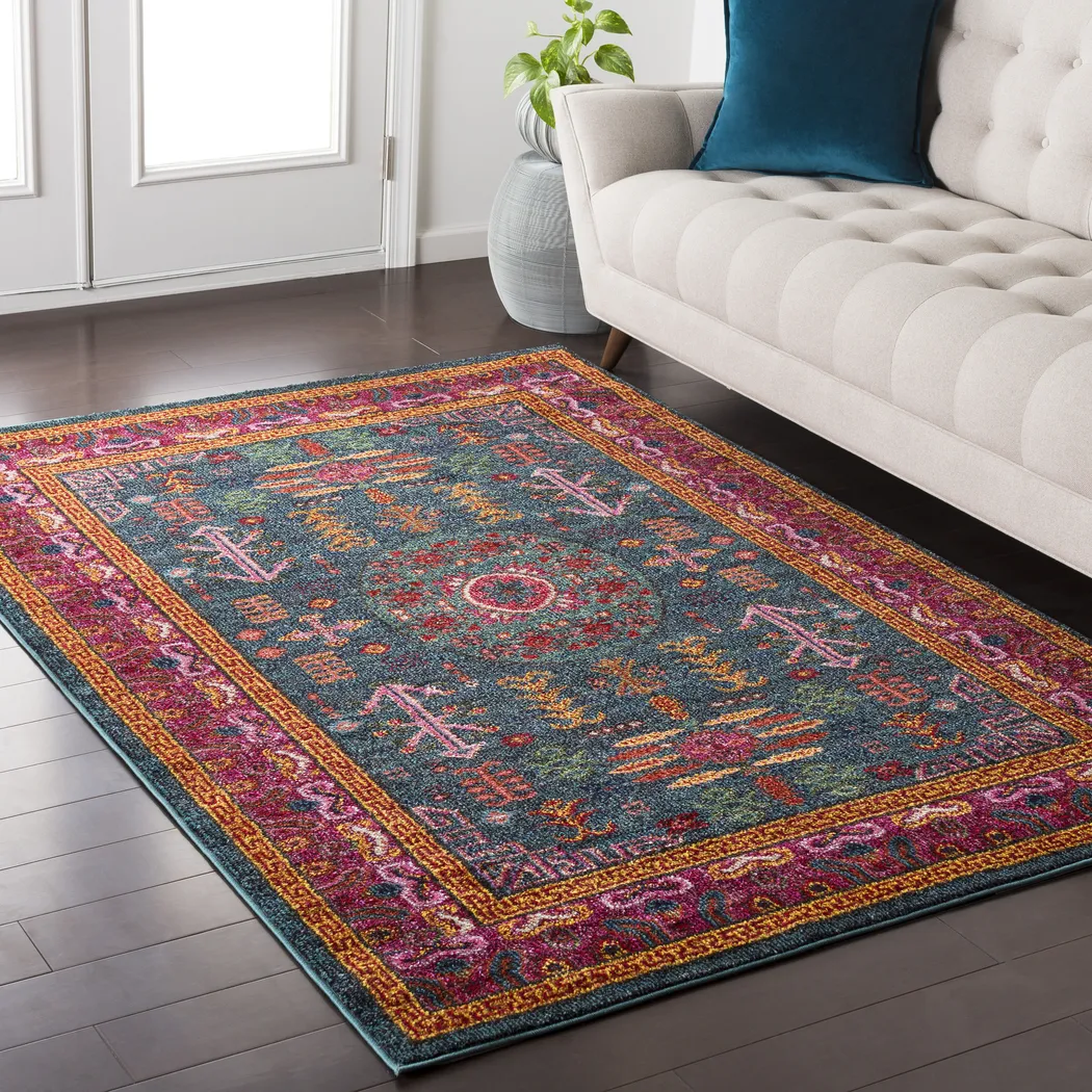 Anoura I Brick Red 7'10 x 10'2 Rug - Thumbnail - Image 2
