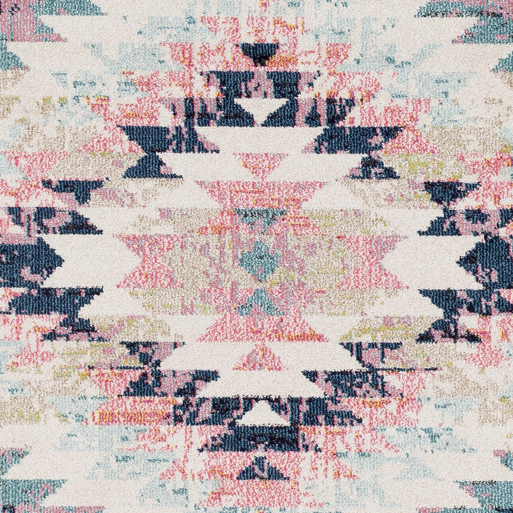 Anoura II Blue 7'10 Round Rug - Thumbnail - Image 3