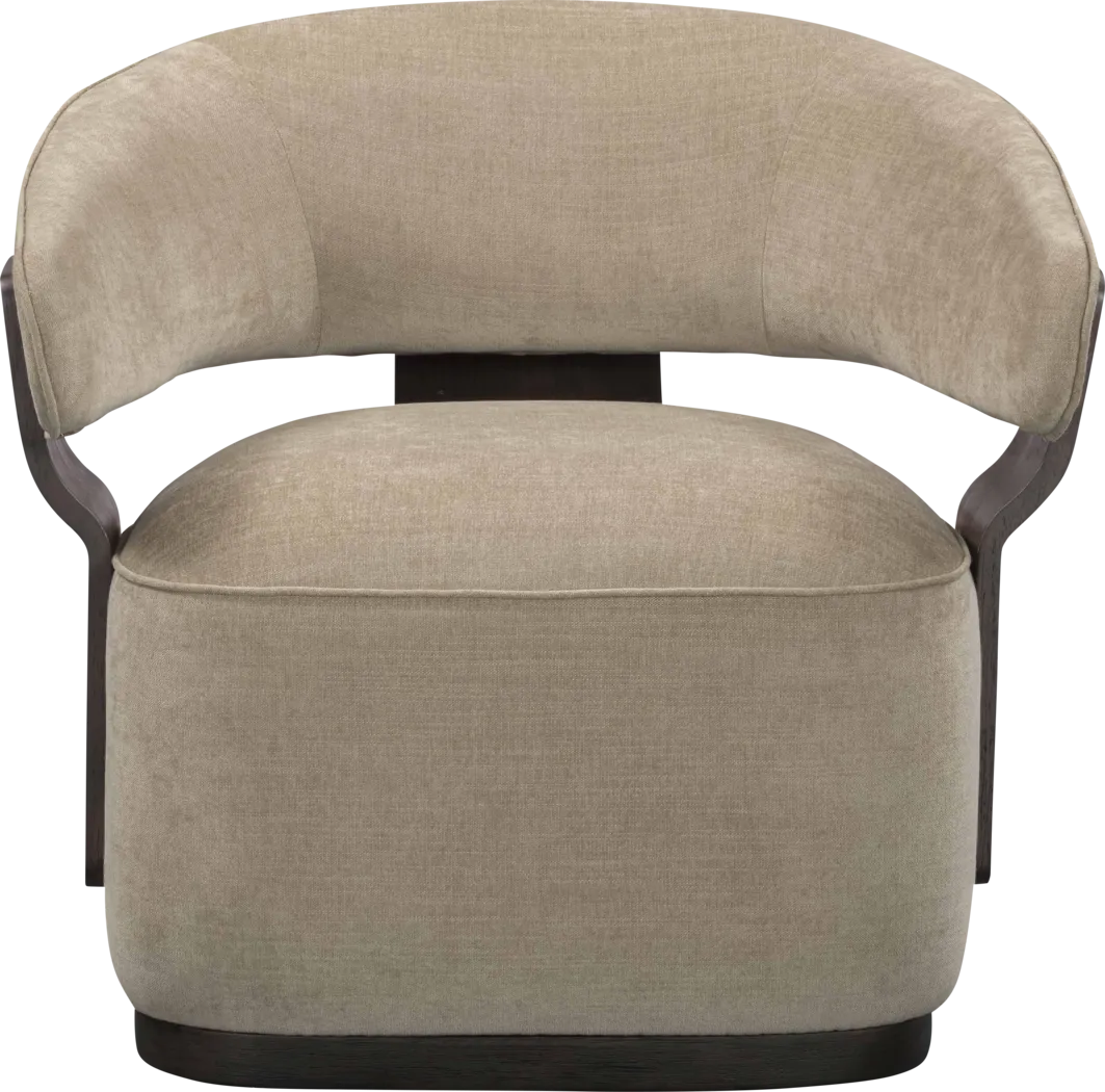 Ansay Linen Swivel Accent Chair - Thumbnail - Image 3