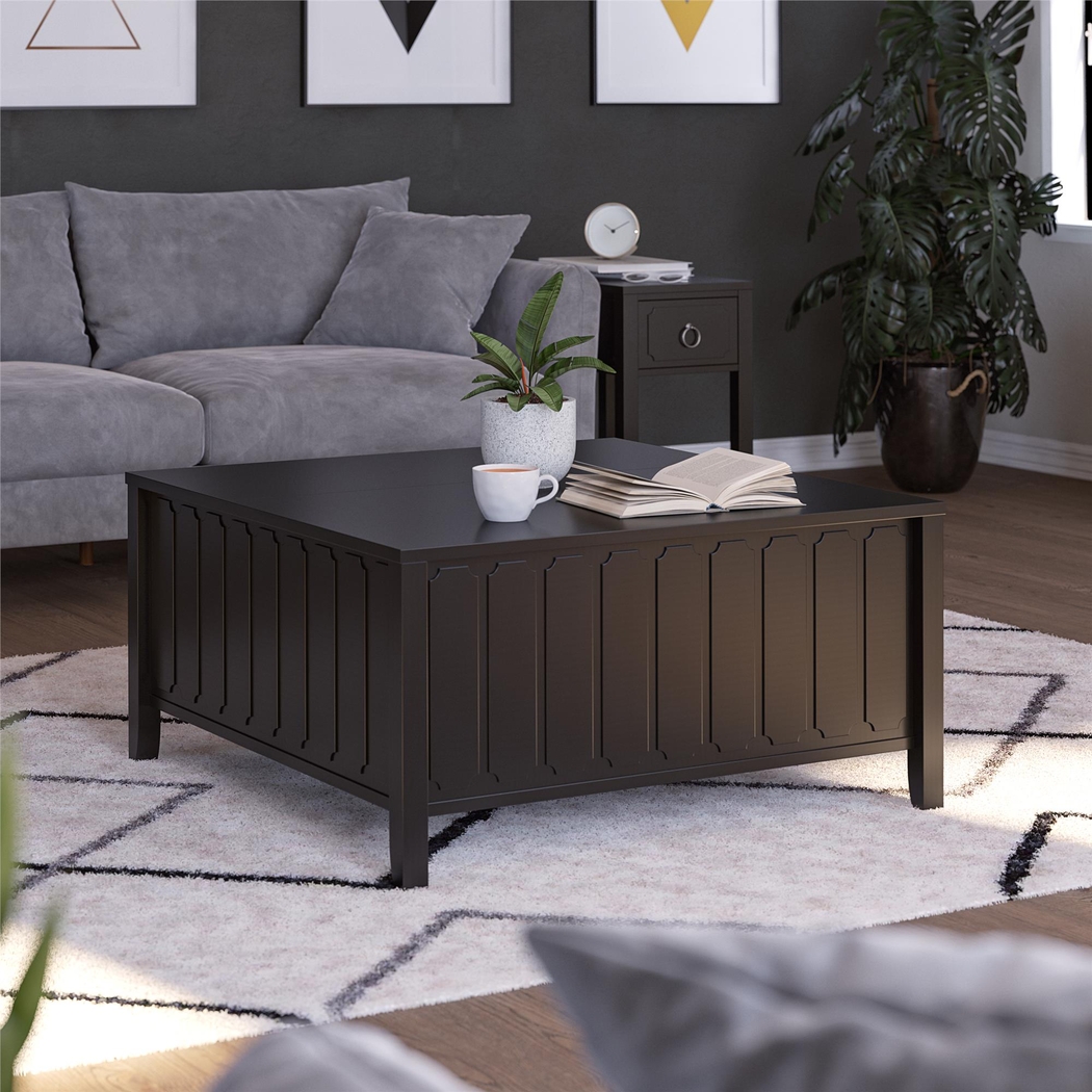 Anselma Black Lift-Top Cocktail Table - Thumbnail - Image 2