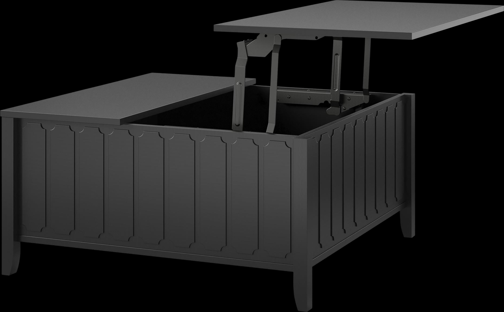 Anselma Black Lift-Top Cocktail Table - Thumbnail - Image 6