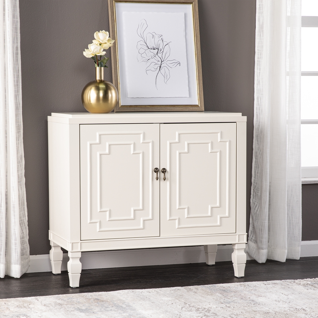 Anseman White Accent Cabinet - Thumbnail - Image 2