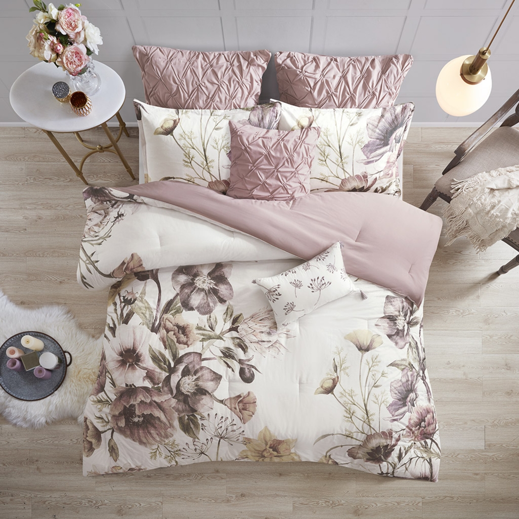 Anserman Blush 8 Pc California King Comforter Set - Thumbnail - Image 3