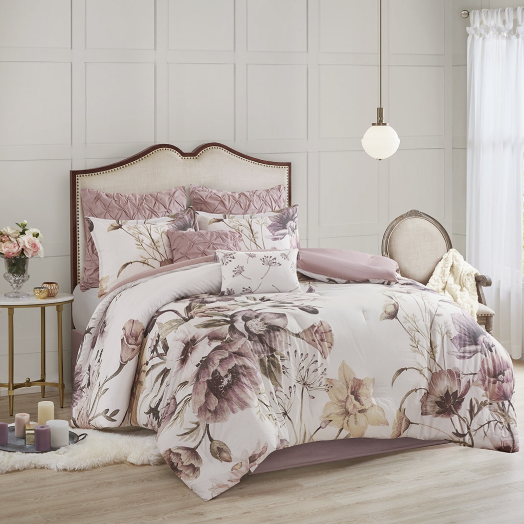 Anserman Blush 8 Pc Queen Comforter Set - Thumbnail - Image 2