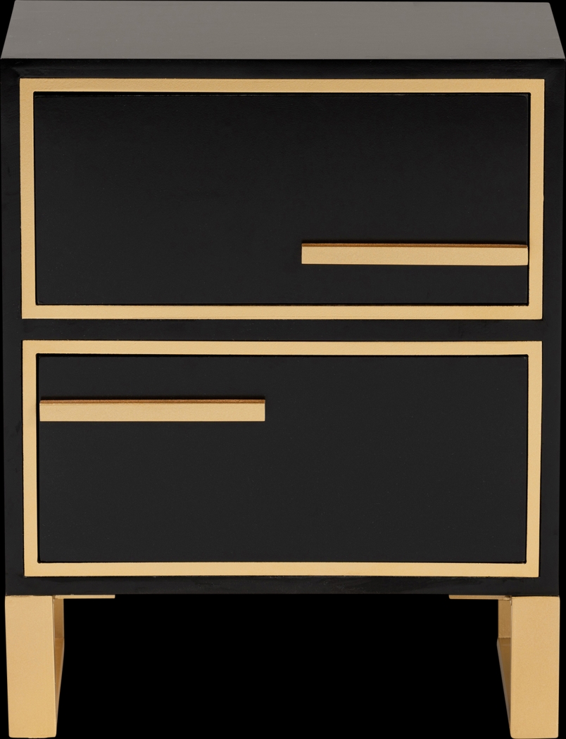 Anston Black Nightstand - Thumbnail - Image 5
