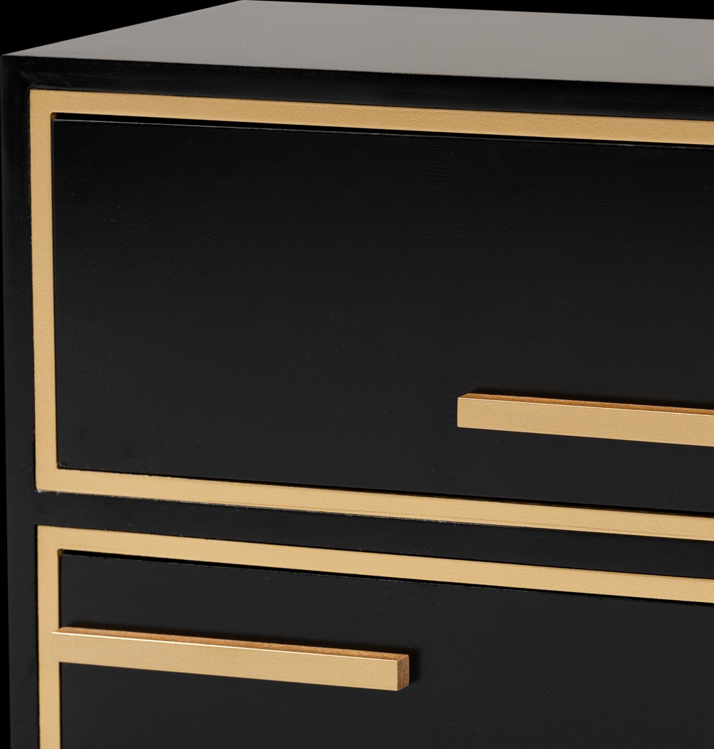 Anston Black Nightstand - Thumbnail - Image 7