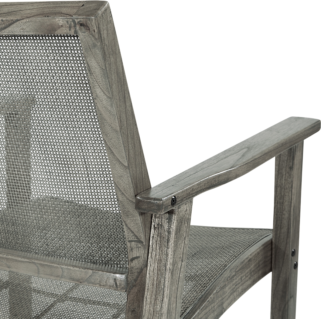 Antania Gray Accent Chair - Thumbnail - Image 2