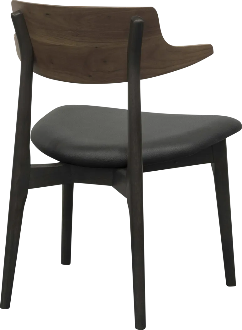Antar Black Side Chair, Set of 2 - Thumbnail - Image 2
