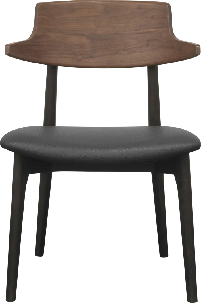 Antar Black Side Chair, Set of 2 - Thumbnail - Image 3