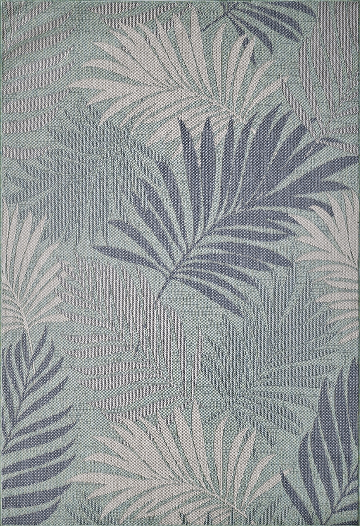 Antawa Aqua 7'10 x 10'10 Indoor/Outdoor Rug - Thumbnail - Image 1