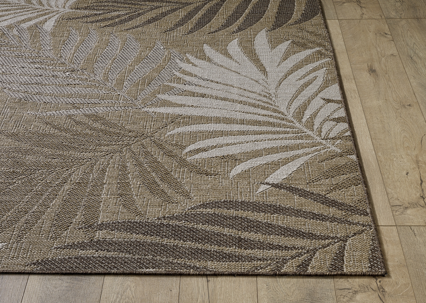 Antawa Natural/Brown 7'10 x 10'10 Indoor/Outdoor Rug - Thumbnail - Image 5
