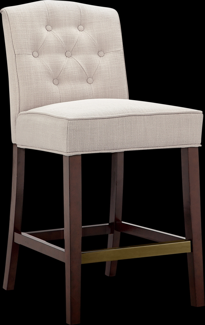 Antean Beige Counter Height Stool - Thumbnail - Image 1