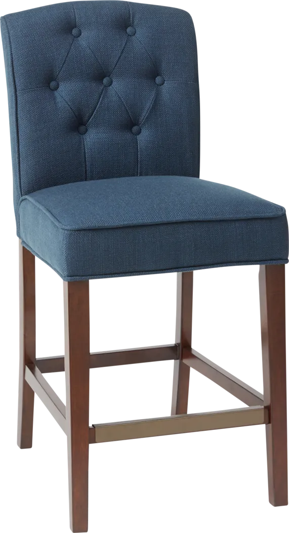 Antean Navy Counter Height Stool - Thumbnail - Image 1