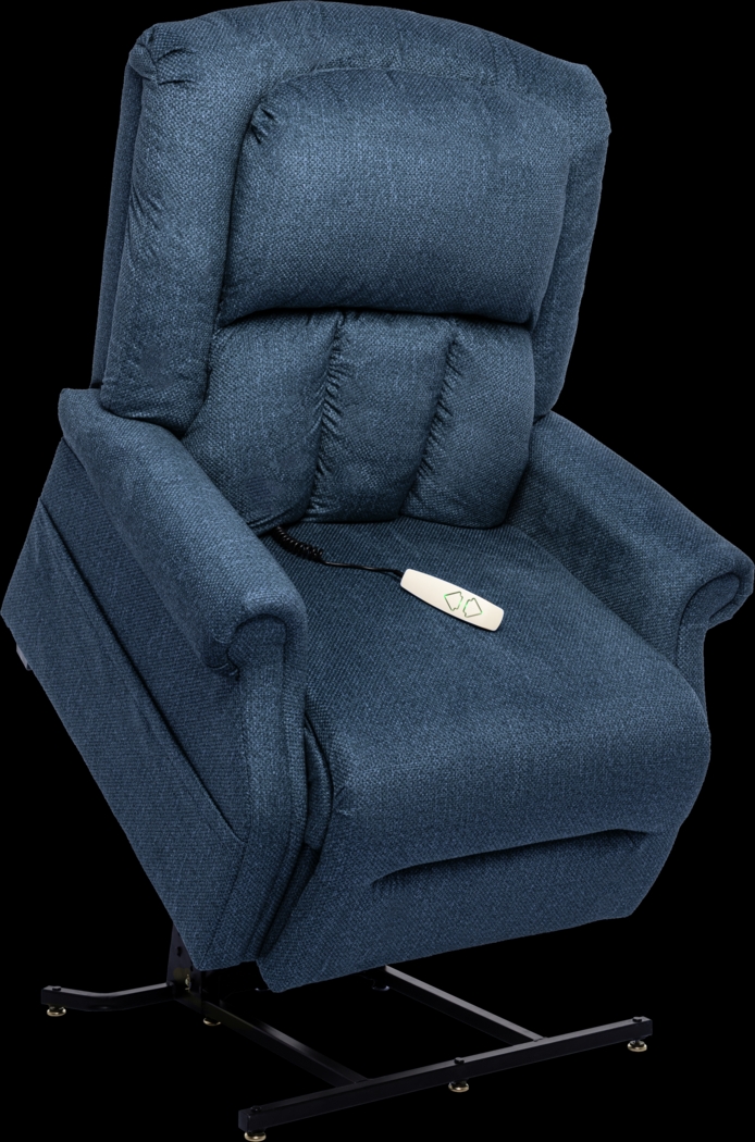 Antenor Blue Power Lift Recliner - Thumbnail - Image 2