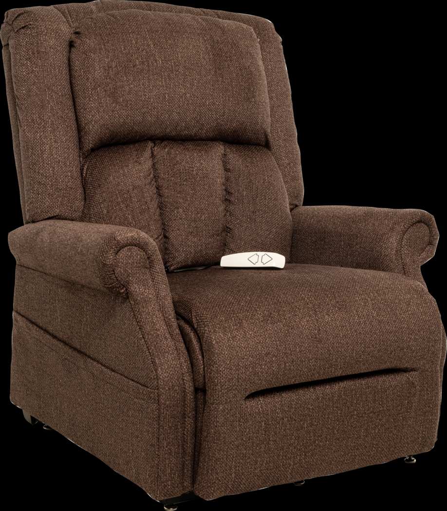 Antenor Brown Power Lift Recliner - Thumbnail - Image 1