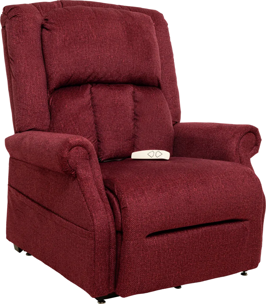 Antenor Red Power Lift Recliner - Thumbnail - Image 1