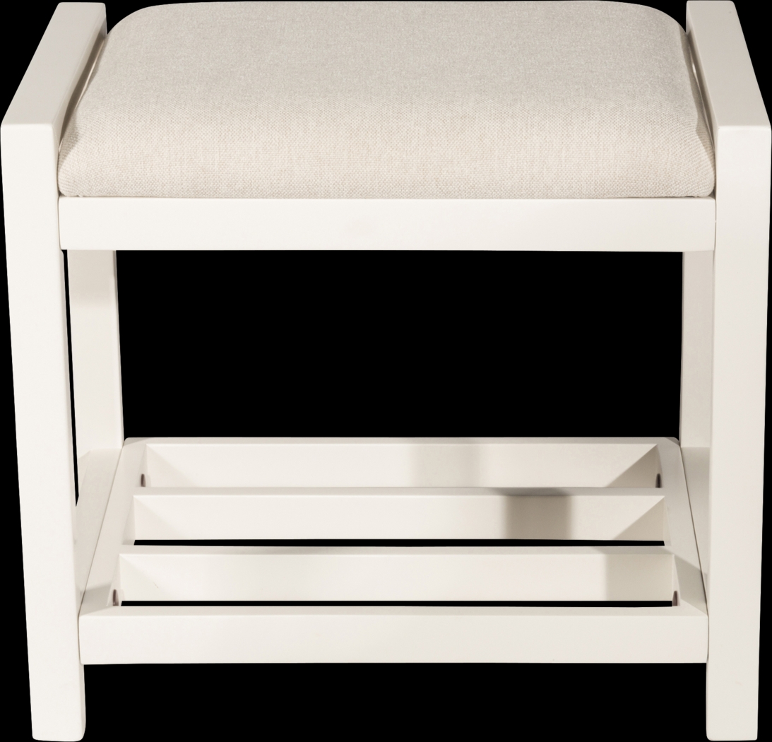 Antero White Vanity Stool - Thumbnail - Image 3