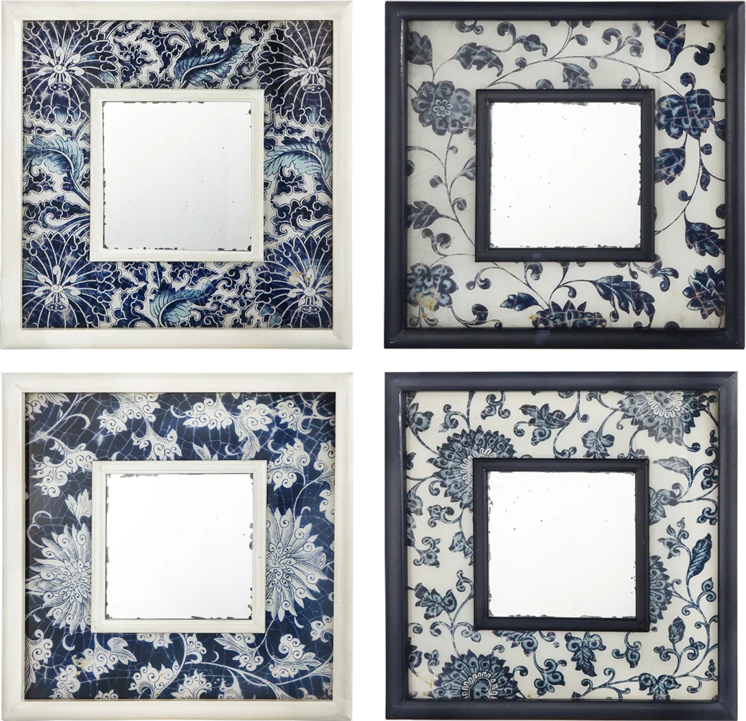 Anthea Blue Mirrors Set of 4 - Thumbnail - Image 1