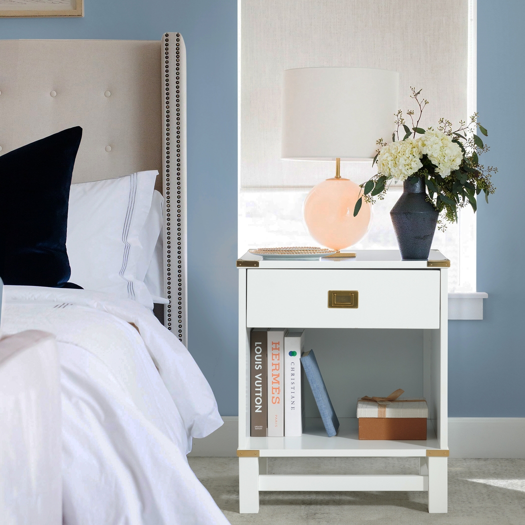 Anthonette White Nightstand - Thumbnail - Image 9