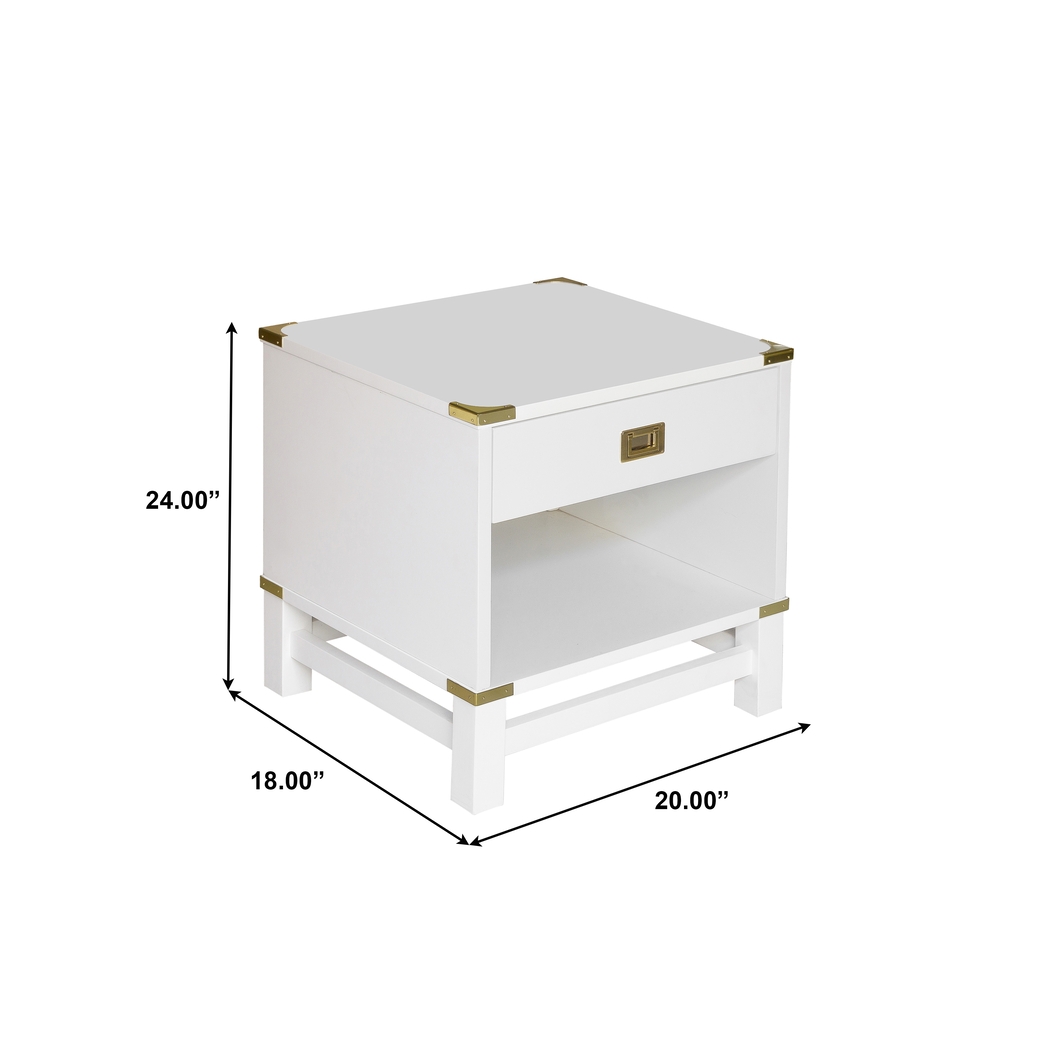 Anthonette White Nightstand - Thumbnail - Image 10