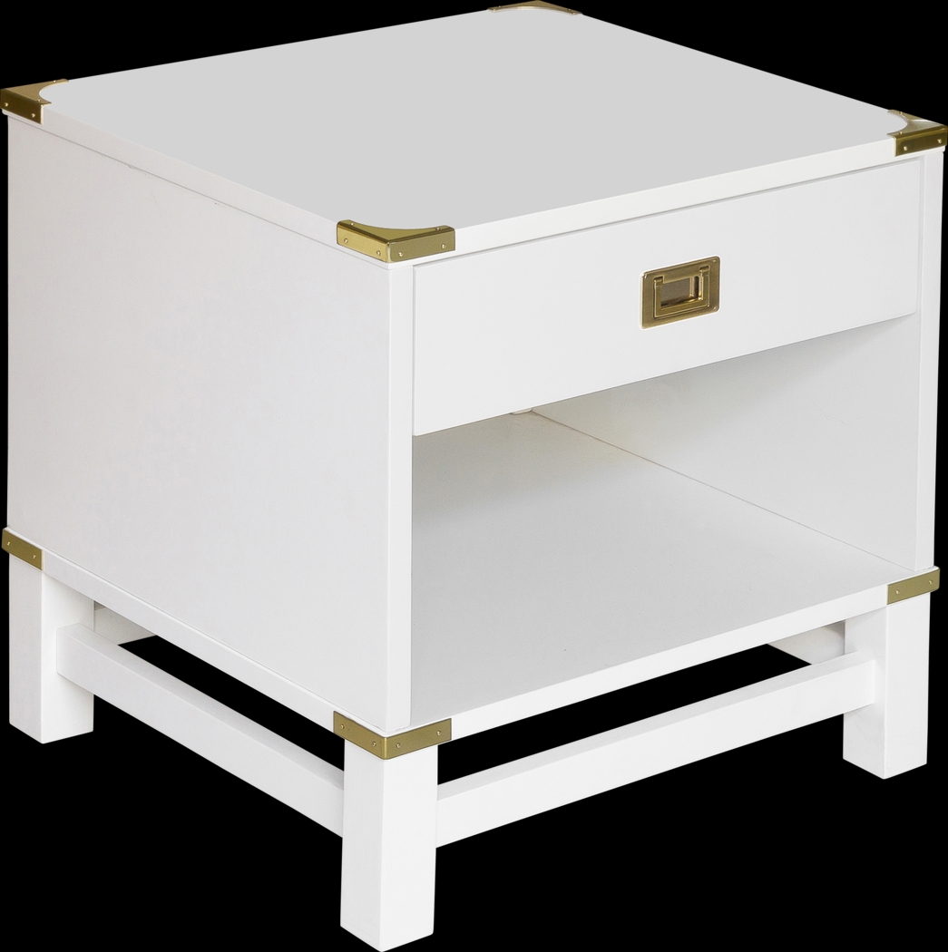 Anthonette White Nightstand - Thumbnail - Image 1
