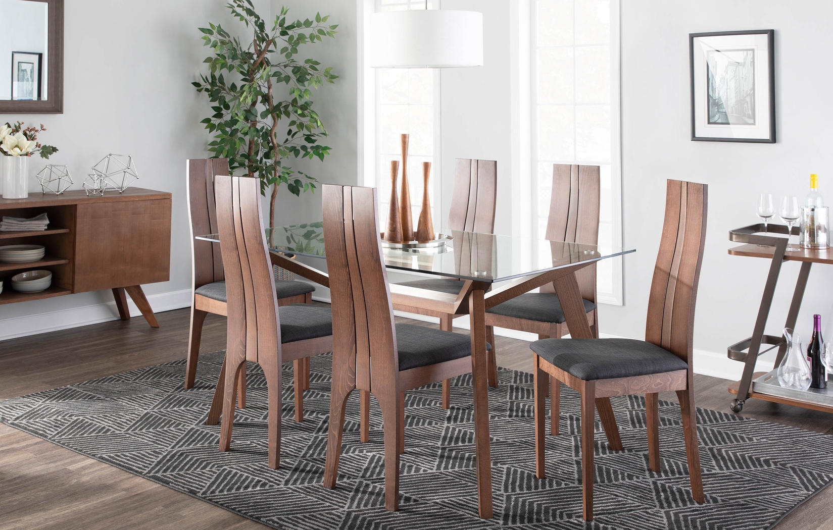 Anthus Walnut Side Chair, Set of 2 - Thumbnail - Image 10