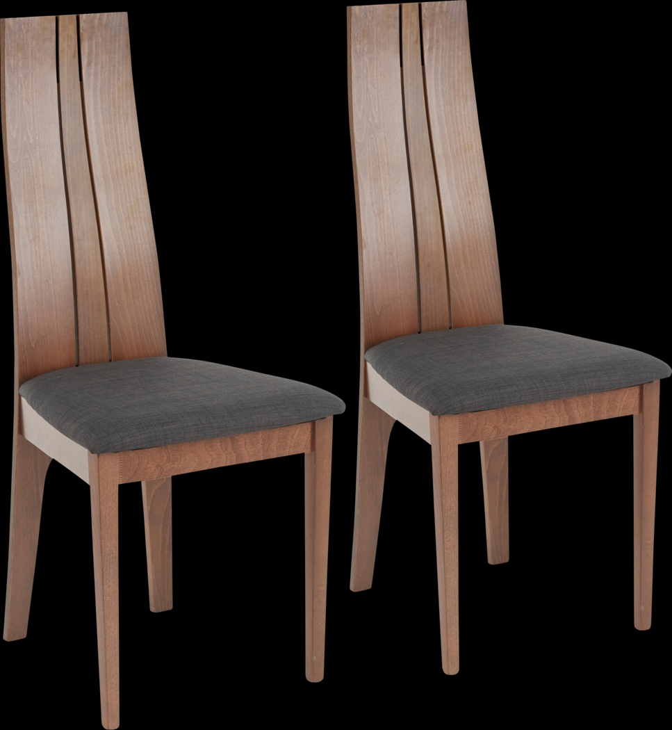 Anthus Walnut Side Chair, Set of 2 - Thumbnail - Image 1