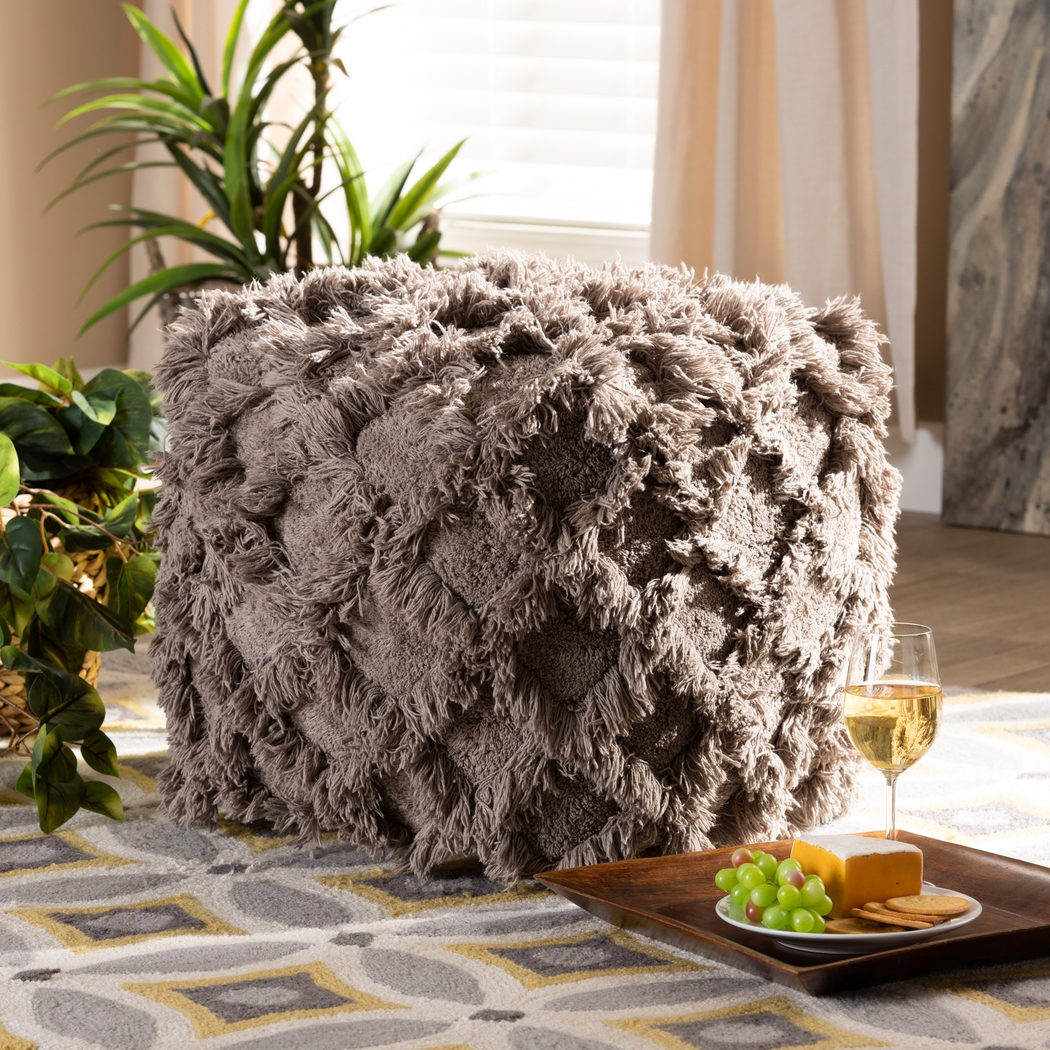 Antigo Taupe Pouf - Thumbnail - Image 4