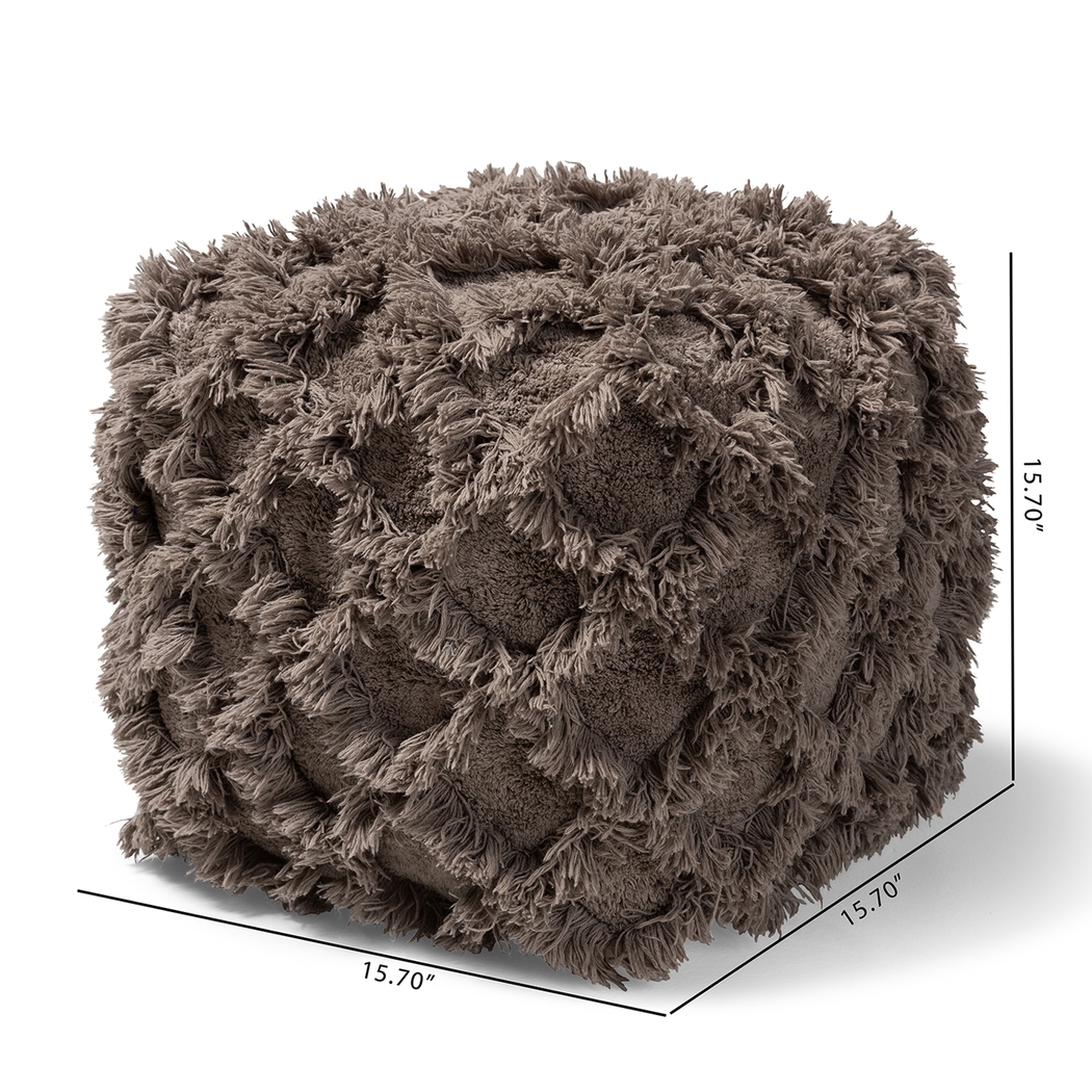 Antigo Taupe Pouf - Thumbnail - Image 6