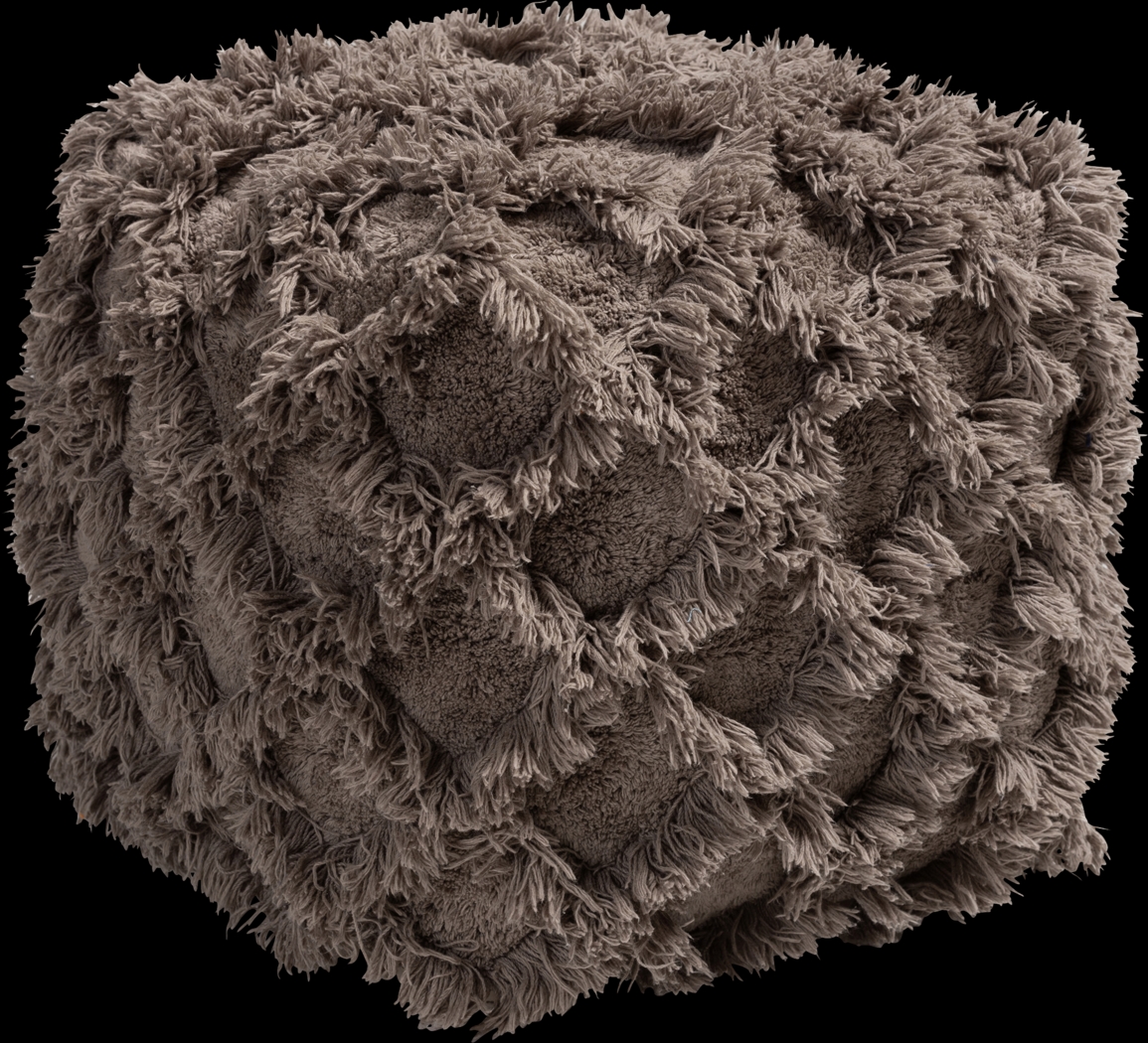 Antigo Taupe Pouf - Thumbnail - Image 1