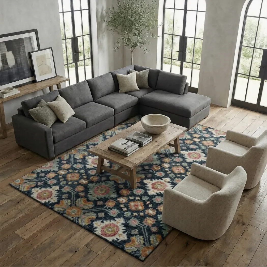 Antike Navy 8' x 10' Rug - Thumbnail - Image 2