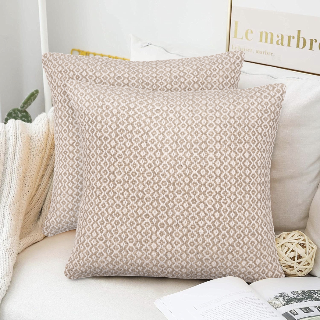 Antimo Beige Accent Pillow Set of 2 - Thumbnail - Image 2