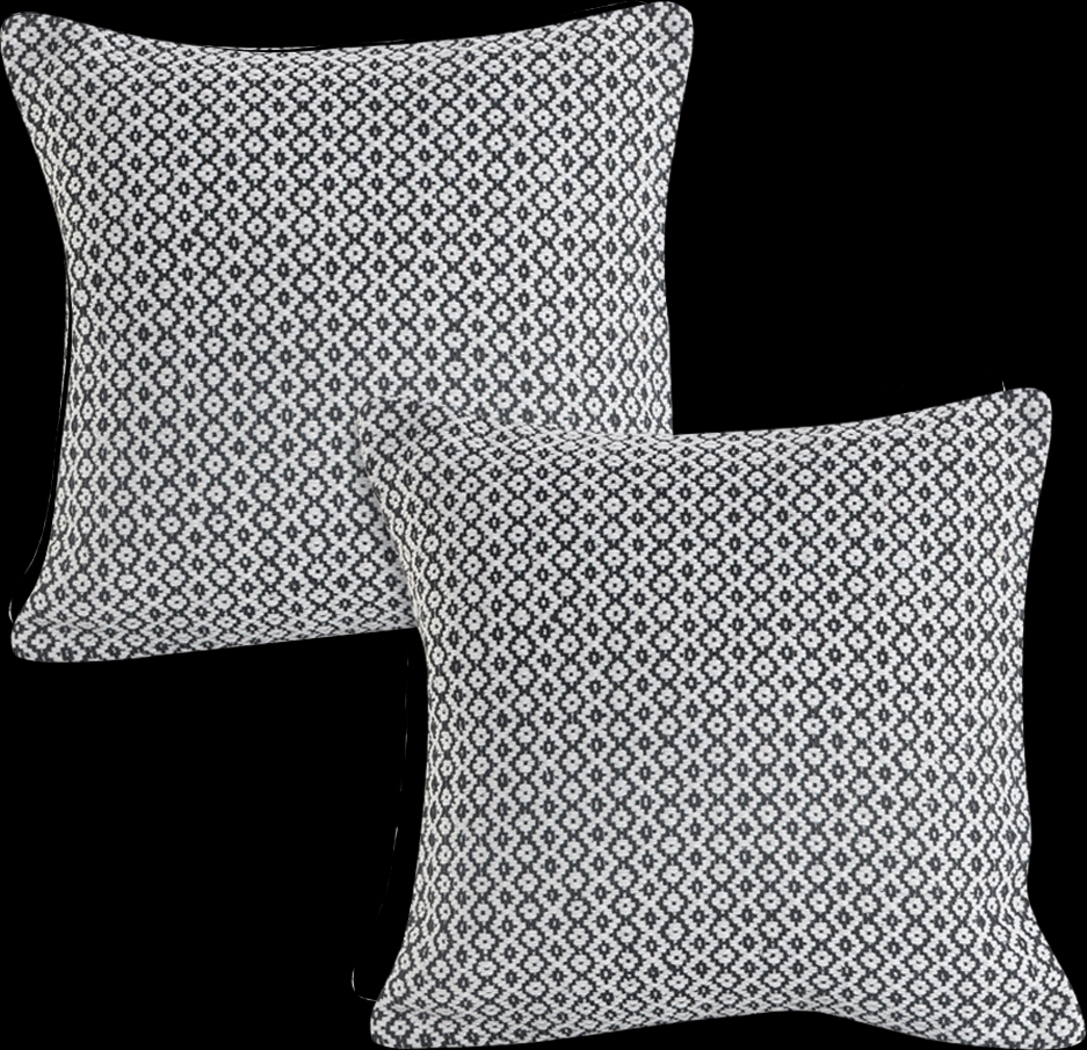 Antimo Dark Gray Accent Pillow Set of 2 - Thumbnail - Image 1