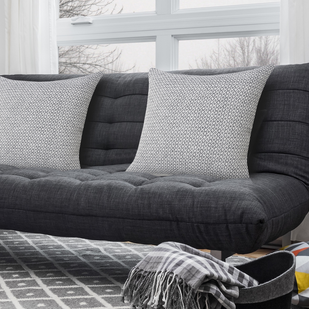 Antimo Gray Accent Pillow Set of 2 - Thumbnail - Image 2