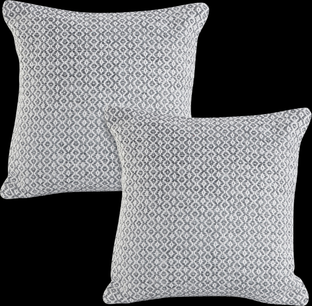 Antimo Gray Accent Pillow Set of 2 - Thumbnail - Image 1