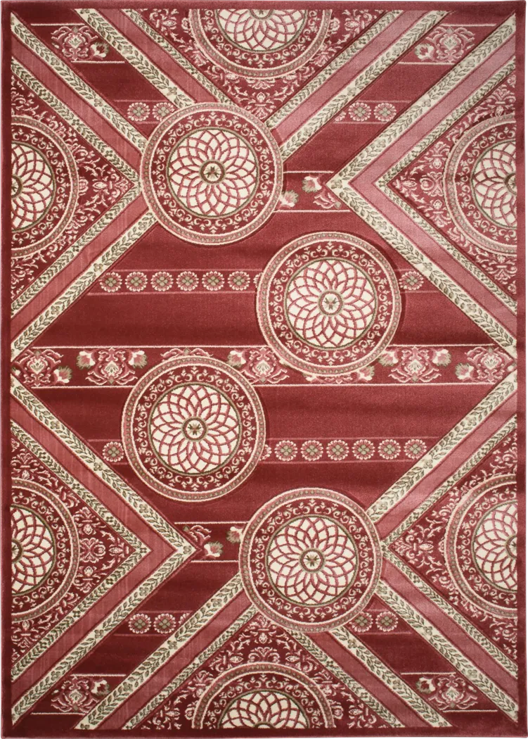 Antoin Pink 5' x 7'3 Rug - Thumbnail - Image 1