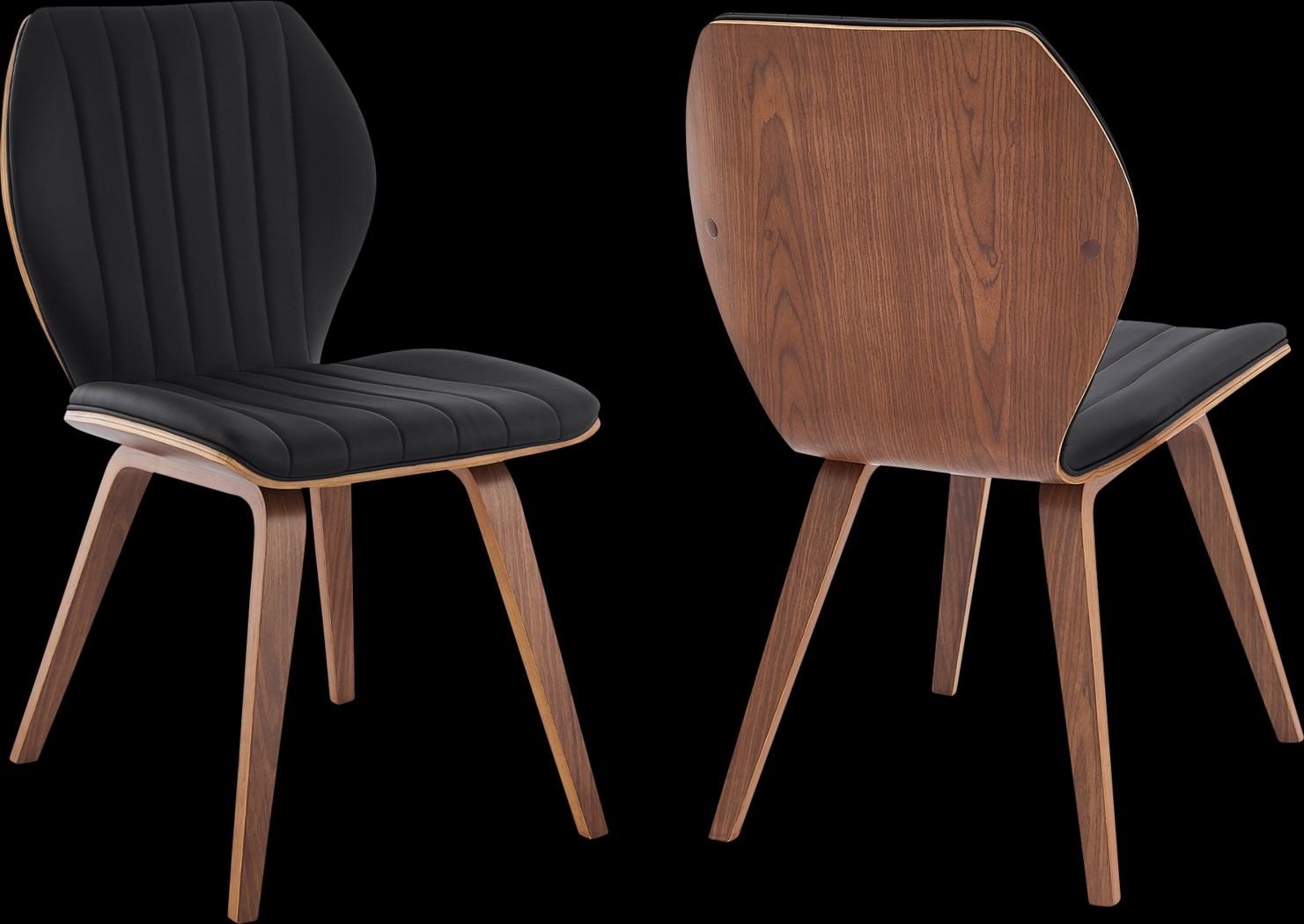 Antoniar Black Dining Chair, Set of 2 - Thumbnail - Image 1