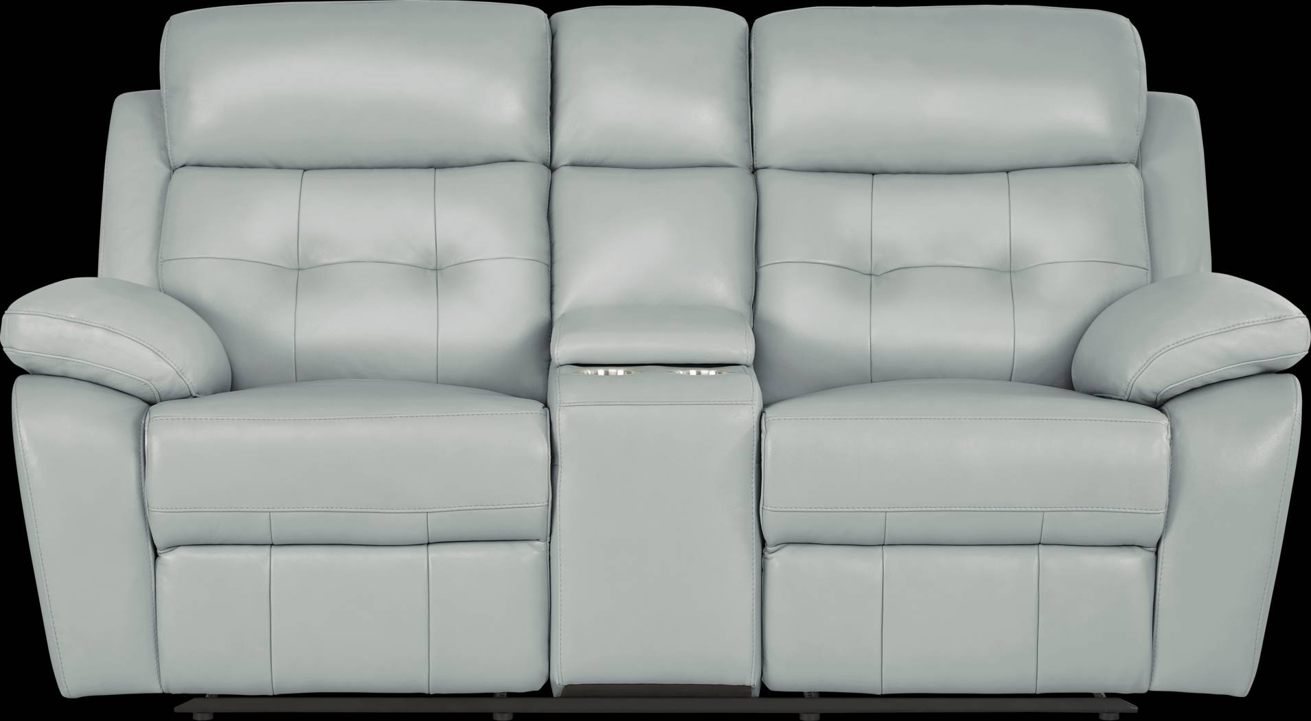 Antonin Aqua Leather 5 Pc Reclining Living Room - Thumbnail - Image 7