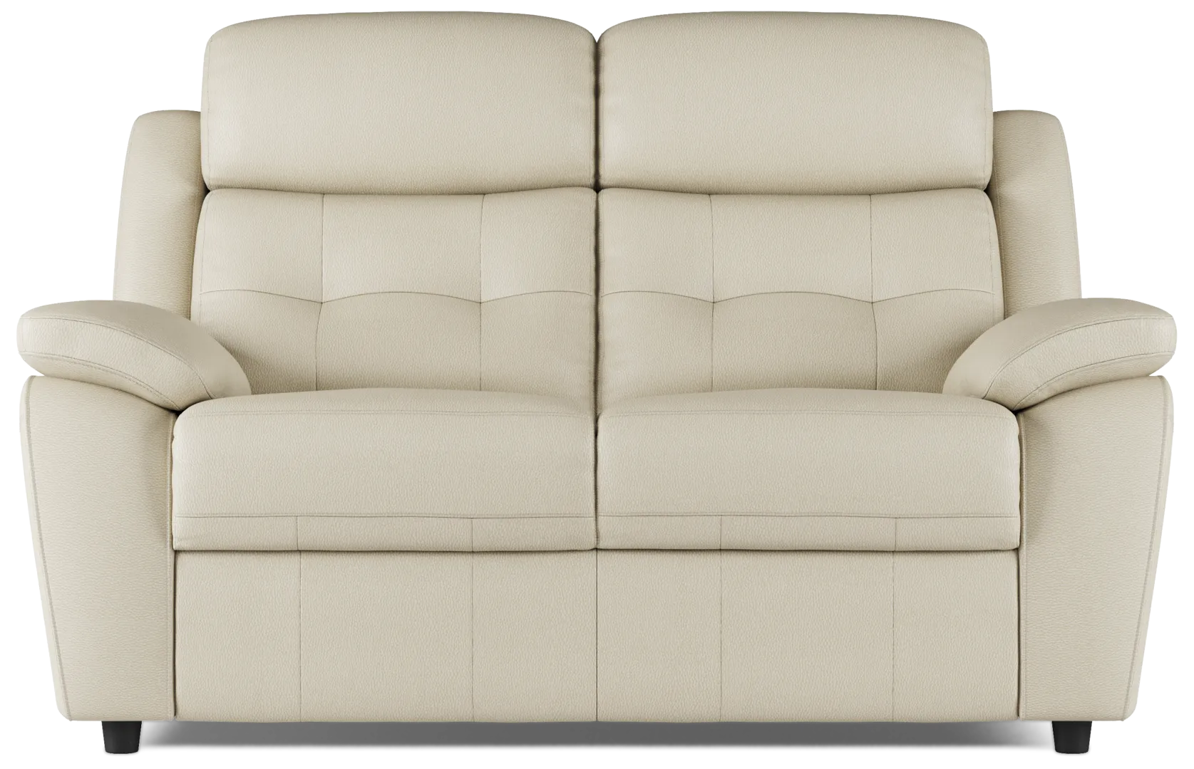 beige stationary loveseat