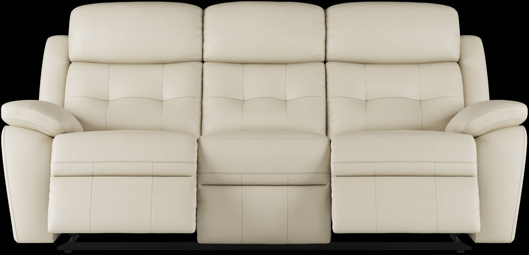 Antonin Beige Leather Power Reclining Sofa - Thumbnail - Image 1