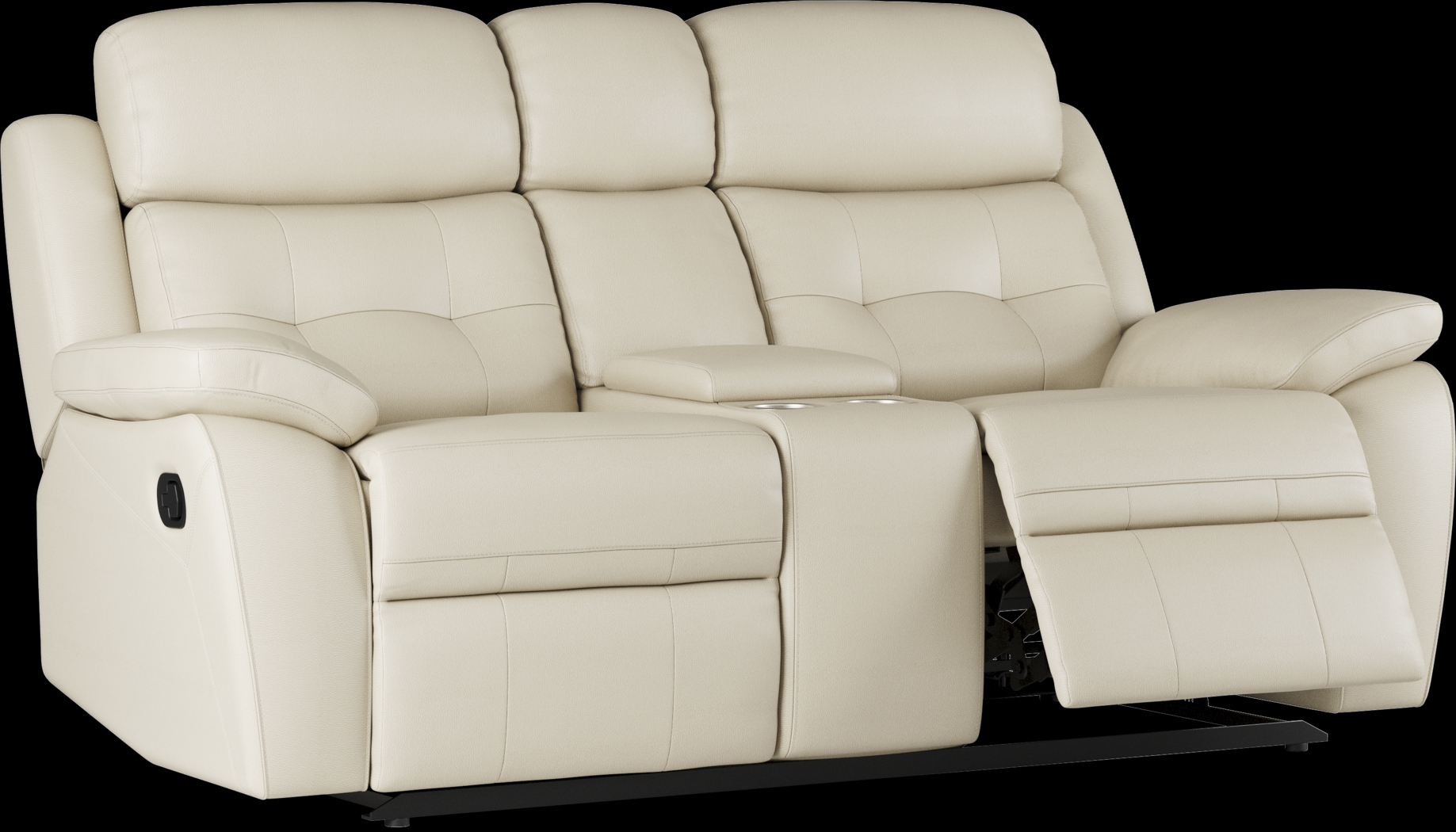 Antonin Beige Leather 2 Pc Reclining Living Room - Thumbnail - Image 8