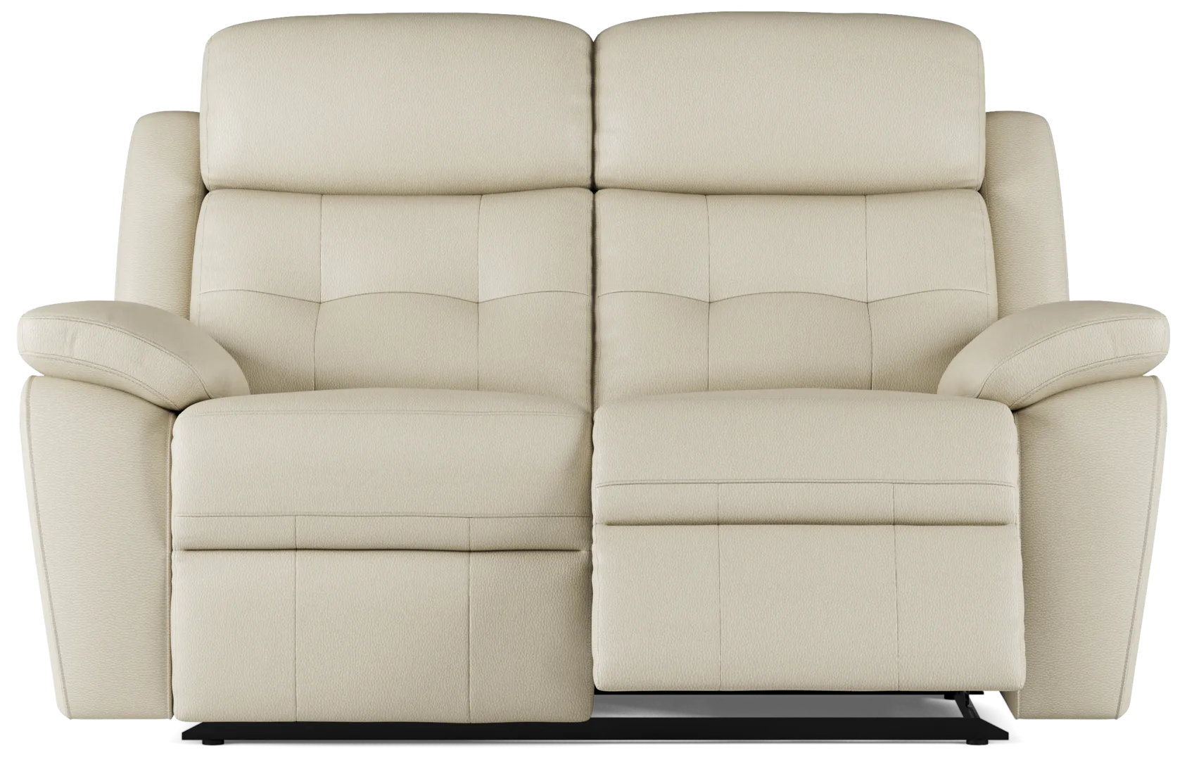 beige reclining loveseat