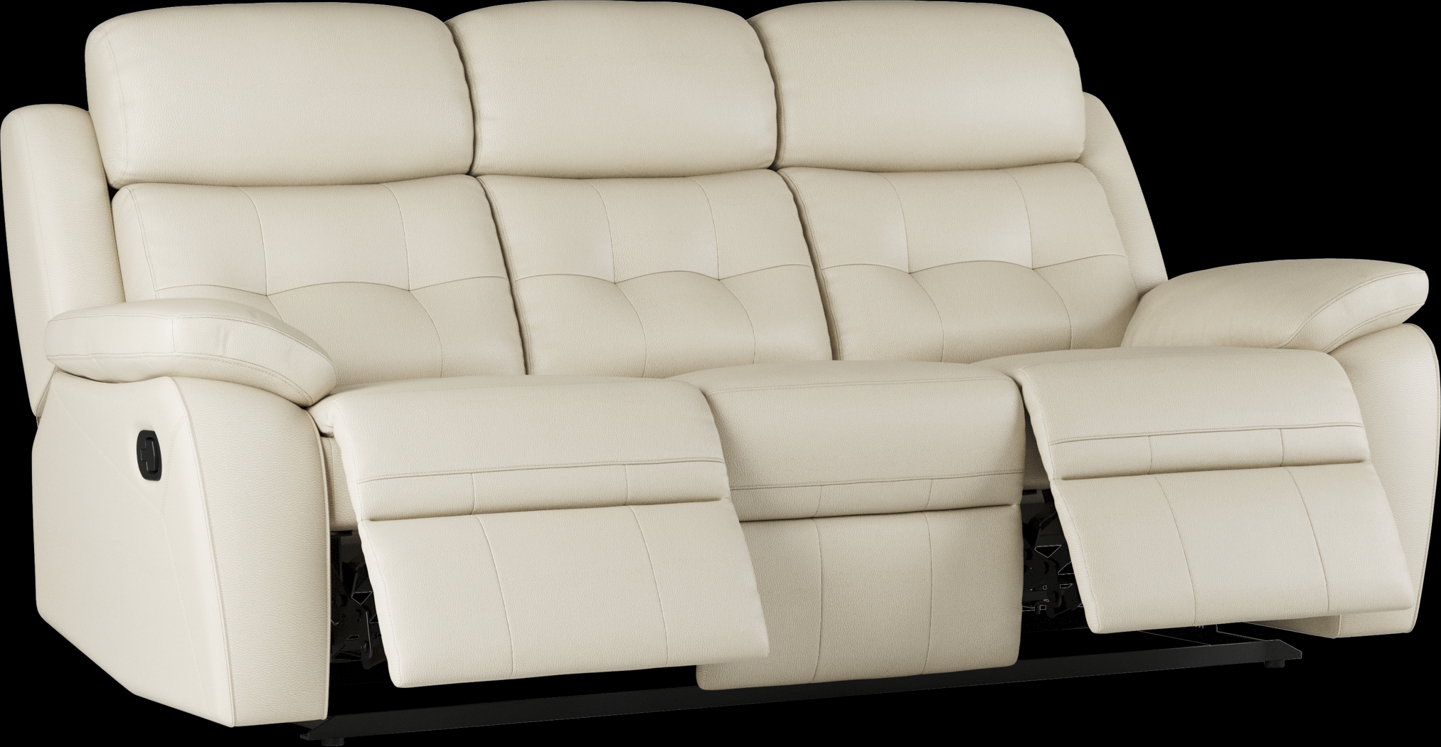 Antonin Beige Leather 2 Pc Reclining Living Room - Thumbnail - Image 3