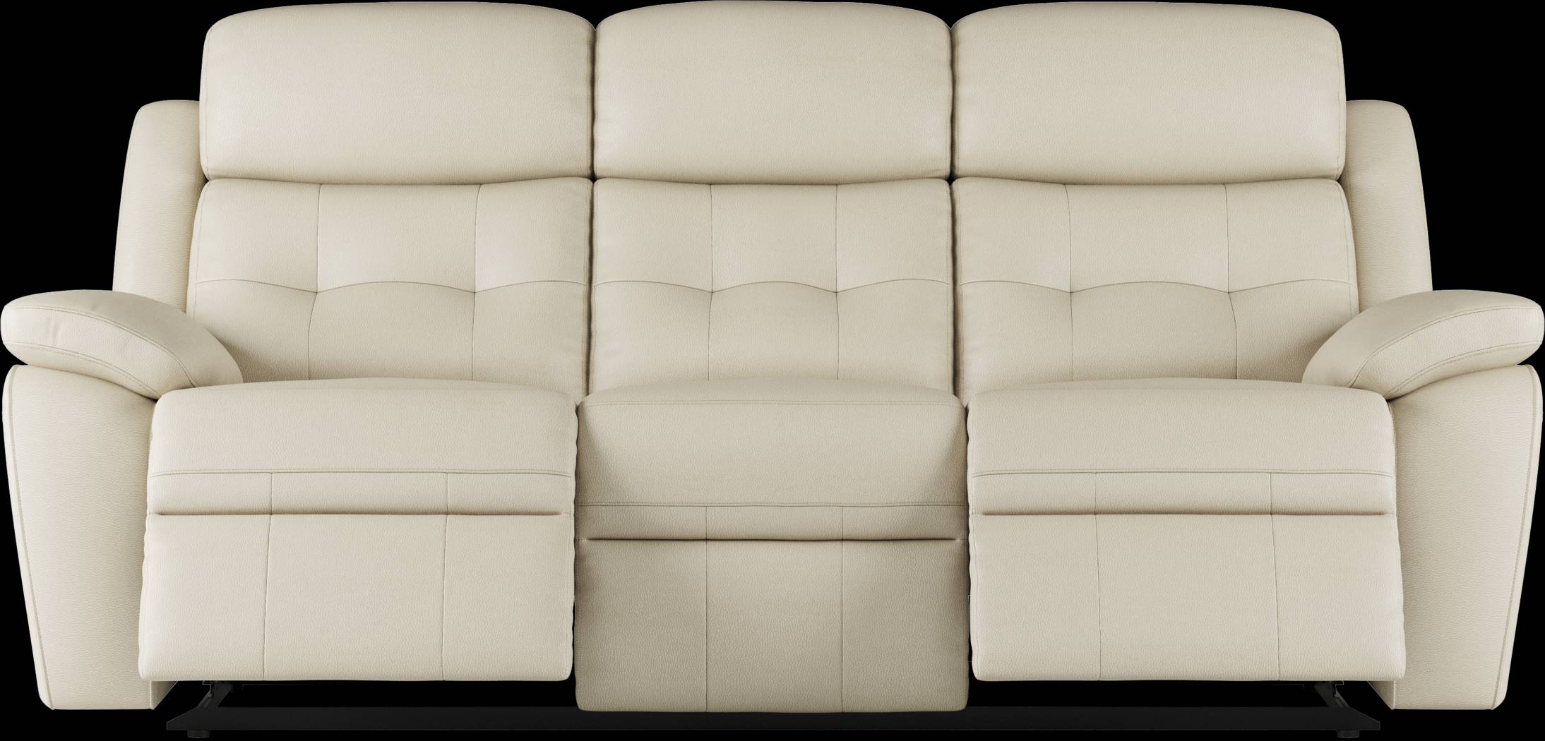 Antonin Beige Leather 2 Pc Reclining Living Room - Thumbnail - Image 2