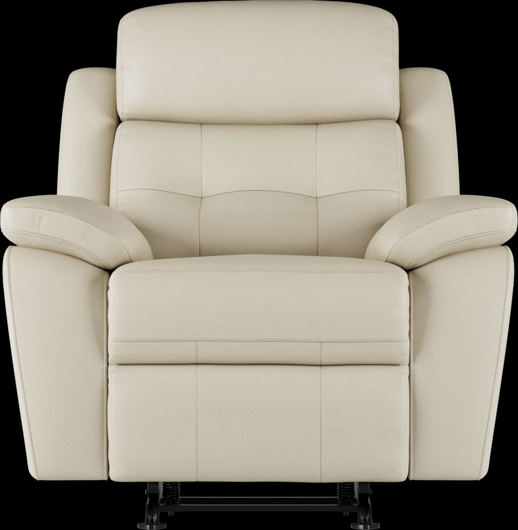 Antonin Beige Leather 3 Pc Living Room with Reclining Sofa - Thumbnail - Image 10