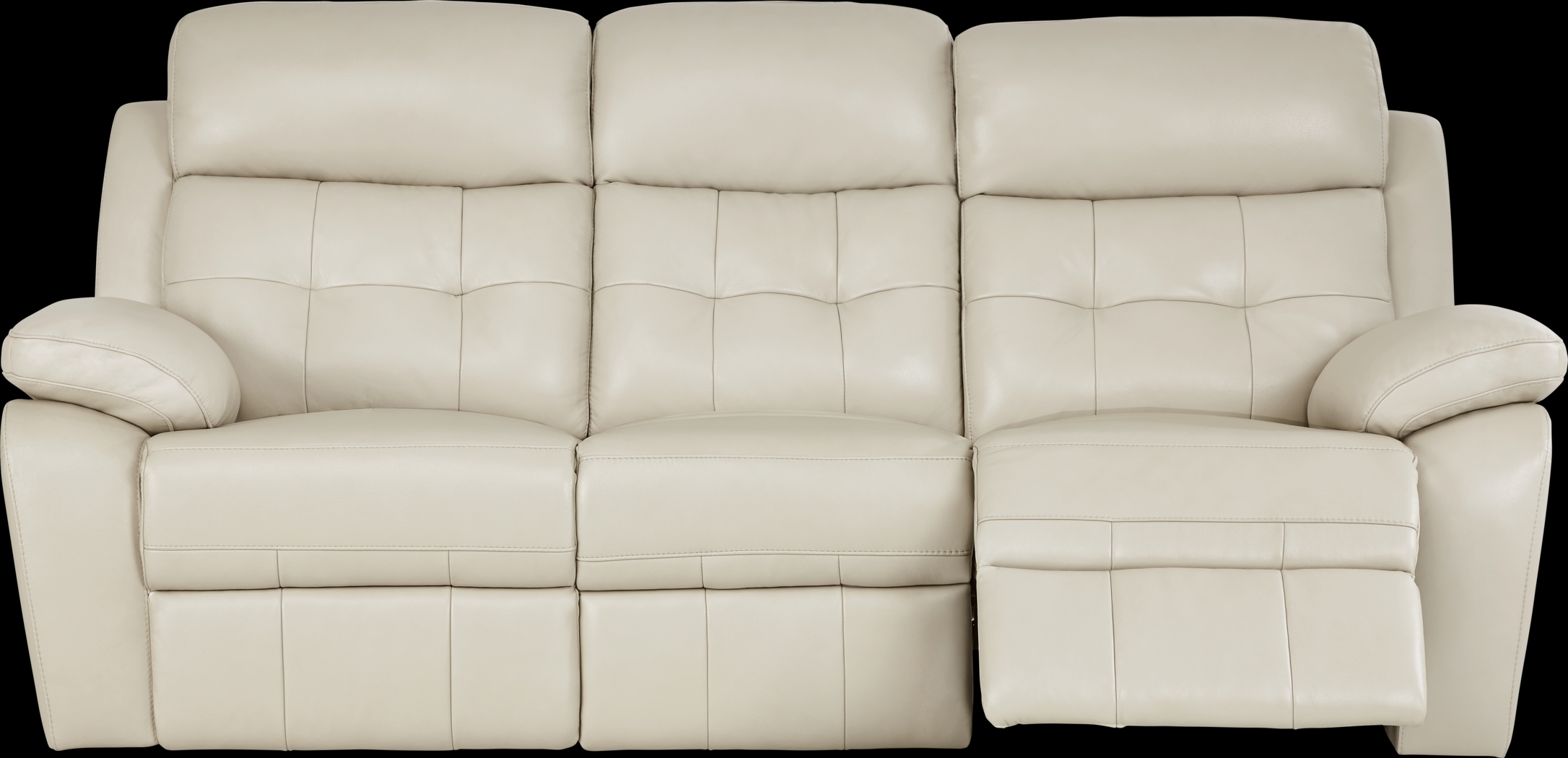 Antonin Beige Leather 2 Pc Reclining Living Room - Thumbnail - Image 4