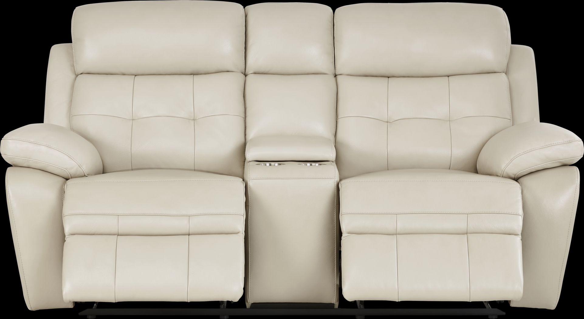 Antonin Beige Leather 2 Pc Reclining Living Room - Thumbnail - Image 7