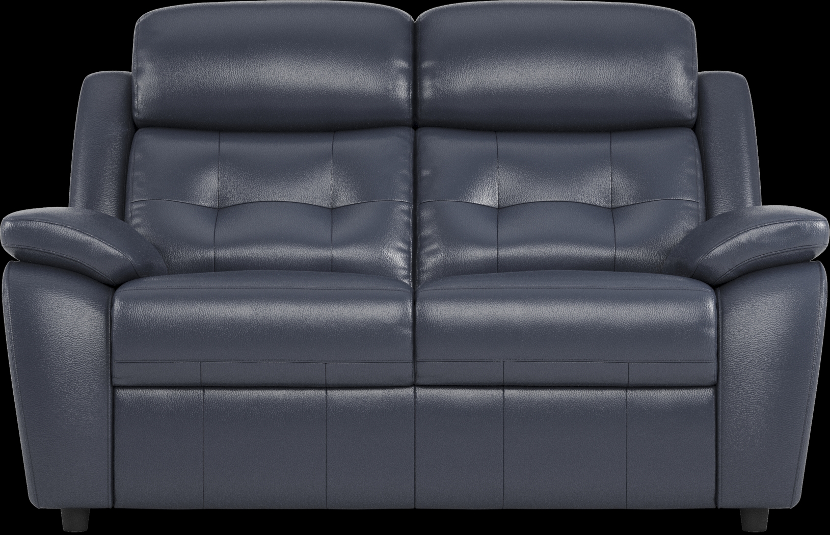 Antonin Blue Leather 5 Pc Living Room with Reclining Sofa - Thumbnail - Image 5